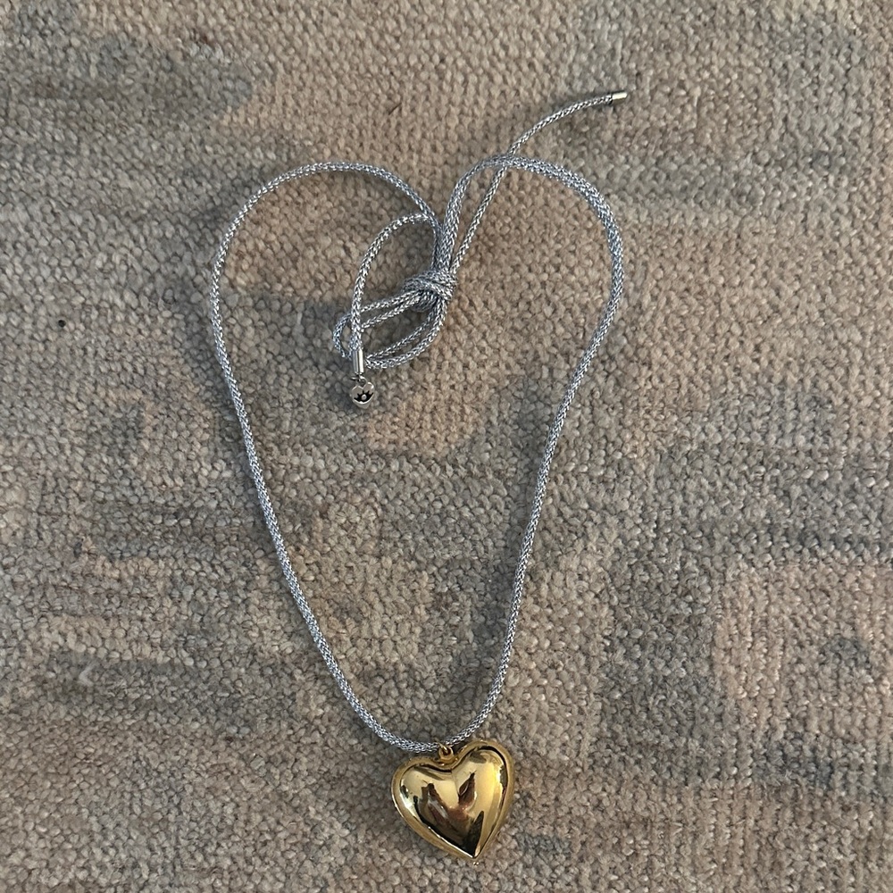HART Silver Cord Necklace + Charm